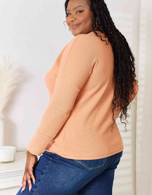Load image into Gallery viewer, Basic Bae Half Button Long Sleeve Top
