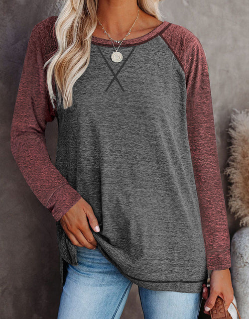 Load image into Gallery viewer, Round Neck Long Sleeve T-Shirt
