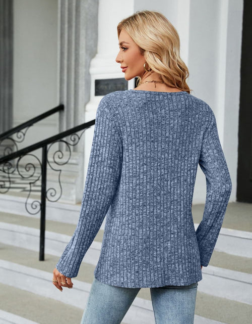 Load image into Gallery viewer, Buttoned Long Sleeve Slit Top
