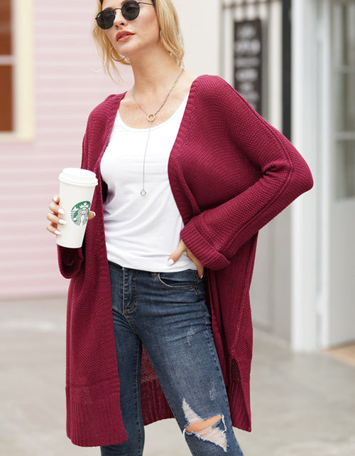 Load image into Gallery viewer, Open Front Long Sleeve Cardigan
