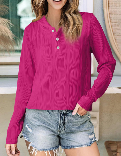 Load image into Gallery viewer, Textured Long Sleeve Hoodie
