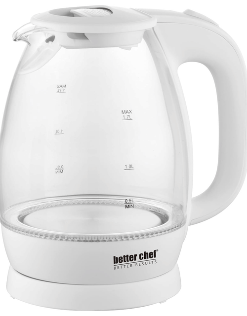 Load image into Gallery viewer, Better Chef 7-Cup Cordless Borosilicate Glass Electric Kettle with LED Light by Jupiter Gear Home
