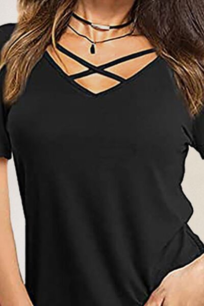 Load image into Gallery viewer, Crisscross Short Sleeve T-Shirt
