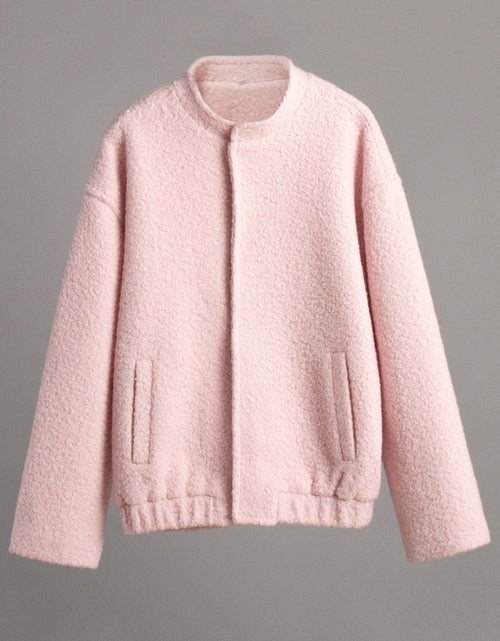 Load image into Gallery viewer, Double Take Plush Mock Neck Snap Down Jacket with Pockets

