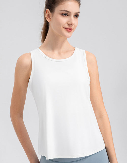 Load image into Gallery viewer, Wide Strap Round Neck Active Tank
