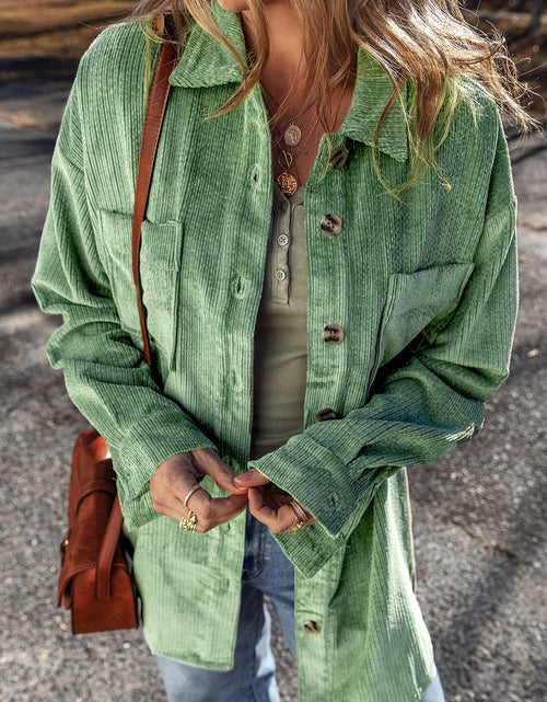Load image into Gallery viewer, Button Up Long Sleeve Jacket
