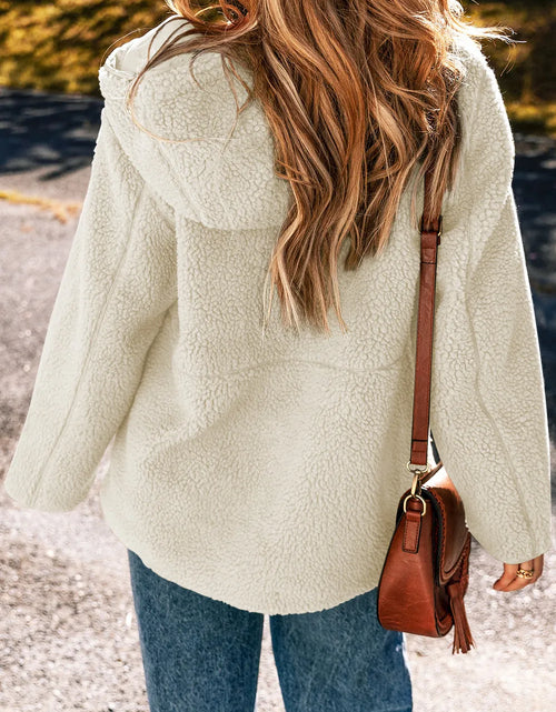 Load image into Gallery viewer, Drawstring Zip Up Long Sleeve Hooded Jacket

