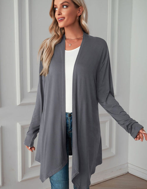 Load image into Gallery viewer, Open Front Long Sleeve Cardigan
