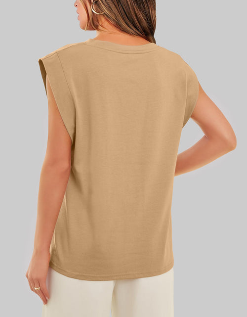 Load image into Gallery viewer, Florira Round Neck Cap Sleeve T-Shirt
