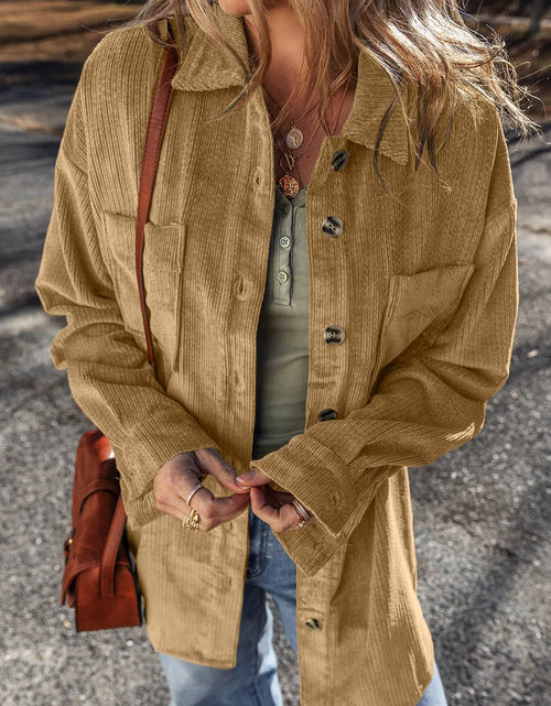 Load image into Gallery viewer, Button Up Long Sleeve Jacket
