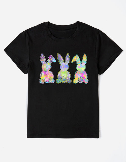 Load image into Gallery viewer, Rabbit Round Neck Short Sleeve T-Shirt
