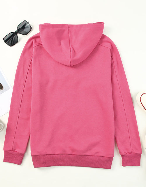Load image into Gallery viewer, Lace-Up Dropped Shoulder Hoodie
