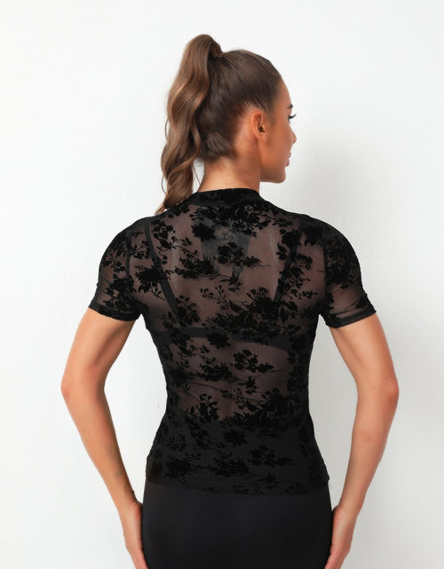 Load image into Gallery viewer, Mock Neck Short Sleeve Top
