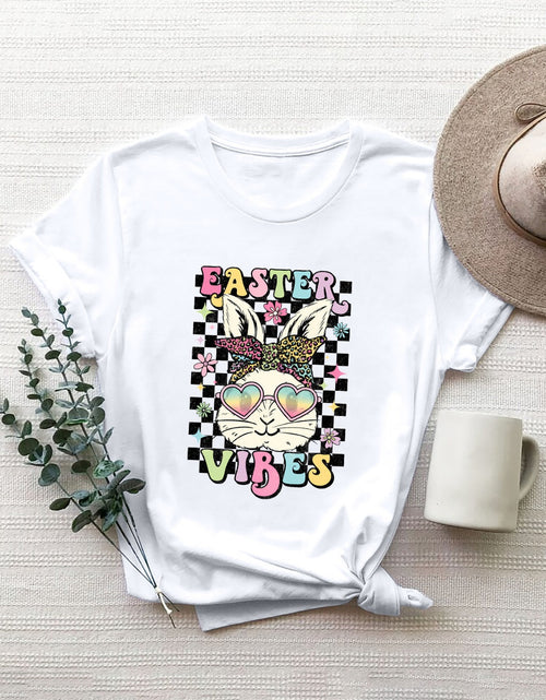 Load image into Gallery viewer, EASTER VIBES Round Neck Short Sleeve T-Shirt
