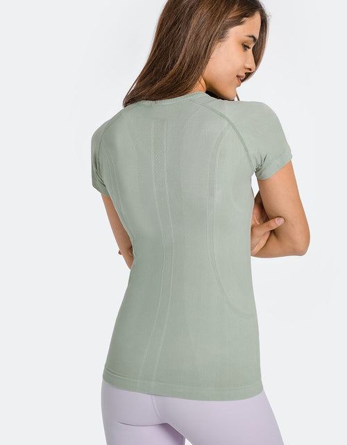 Load image into Gallery viewer, Millennia Round Neck Short Sleeve Active T-Shirt
