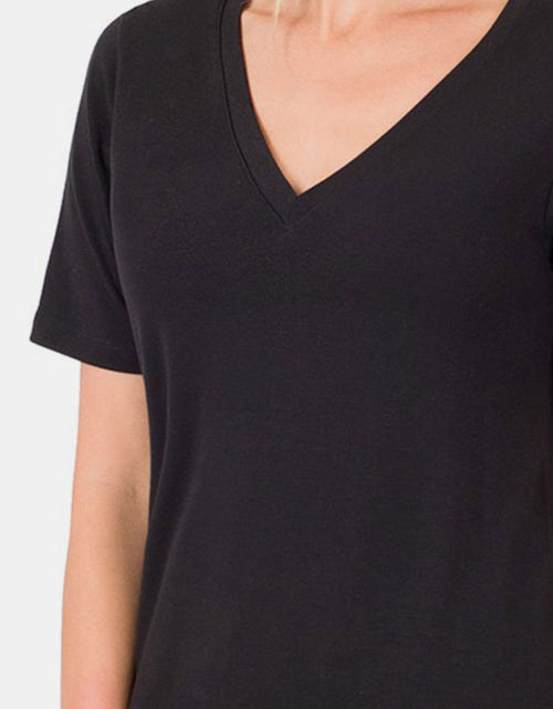 Load image into Gallery viewer, Zenana V-Neck Short Sleeve T-Shirt
