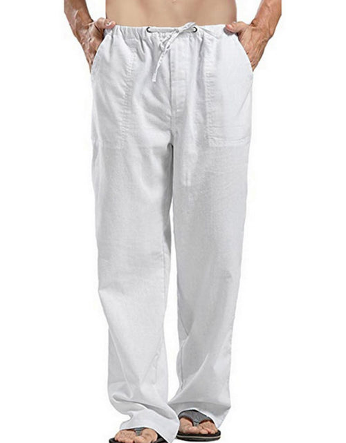 Load image into Gallery viewer, Men's Full Size Drawsting Straight Leg Pants Plus Size
