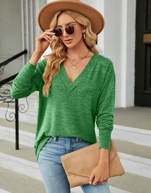 Load image into Gallery viewer, V-Neck Long Sleeve T-Shirt
