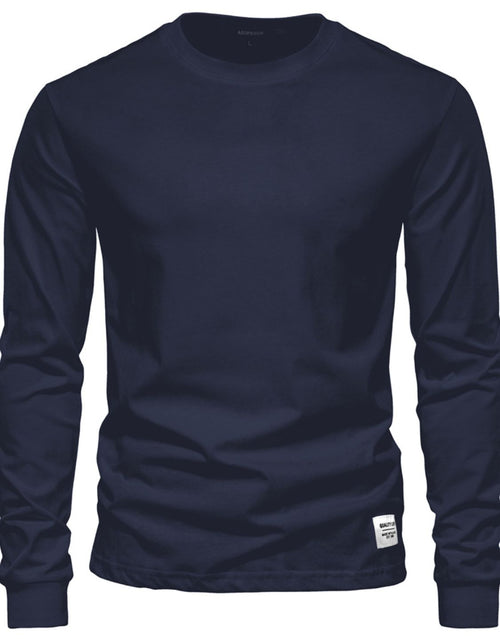 Load image into Gallery viewer, Men's Full Size Round Neck Long Sleeve T-Shirt Plus Size
