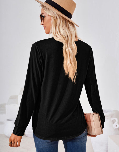 Load image into Gallery viewer, Square Neck Ruched Long Sleeve Blouse
