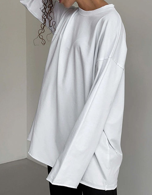 Load image into Gallery viewer, Round Neck Long Sleeve T-Shirt
