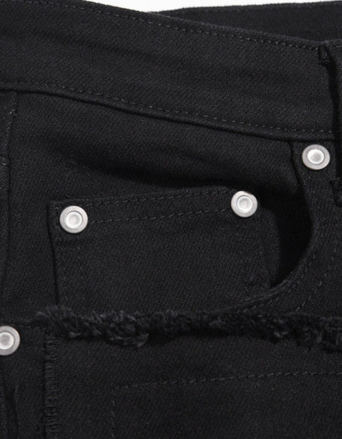 Load image into Gallery viewer, Men's Washed Distressed Panelled Jeans
