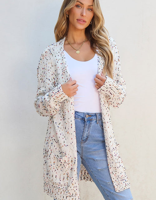 Load image into Gallery viewer, Open Front Long Sleeve Cardigan

