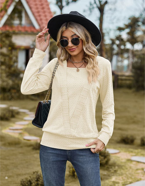 Load image into Gallery viewer, Square Neck Long Sleeve Blouse
