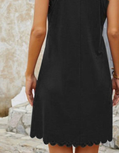 Load image into Gallery viewer, Mock Neck Sleeveless Mini Dress
