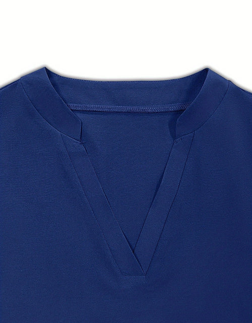 Load image into Gallery viewer, Tiered Notched Half Sleeve Dress
