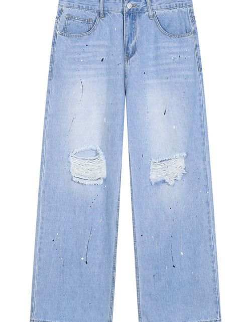 Load image into Gallery viewer, Distressed Jeans with Pockets
