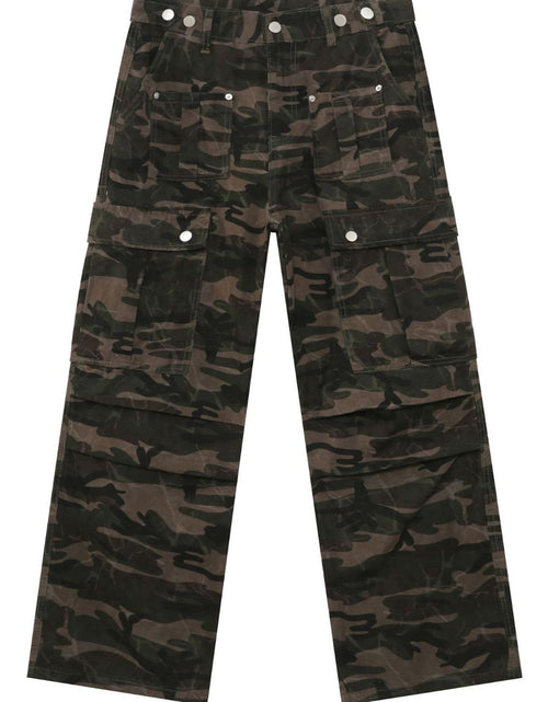 Load image into Gallery viewer, Men's Camouflage Jeans with Cargo Pockets

