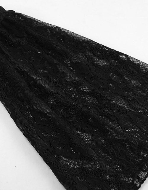 Load image into Gallery viewer, Lace Sweetheart Neck Flare Sleeve Mini Dress
