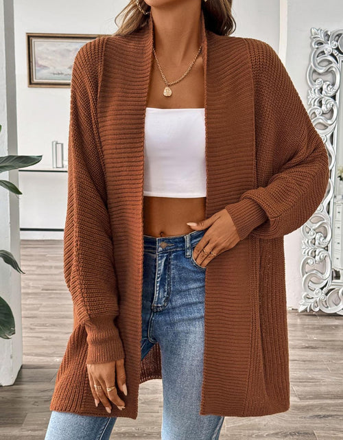 Load image into Gallery viewer, Open Front Long Sleeve Cardigan
