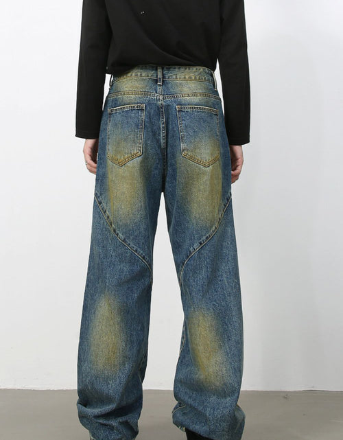 Load image into Gallery viewer, Men's Washed Jeans with Pockets
