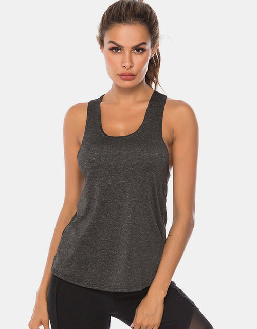 Load image into Gallery viewer, Full Size Scoop Neck Wide Strap Active Tank
