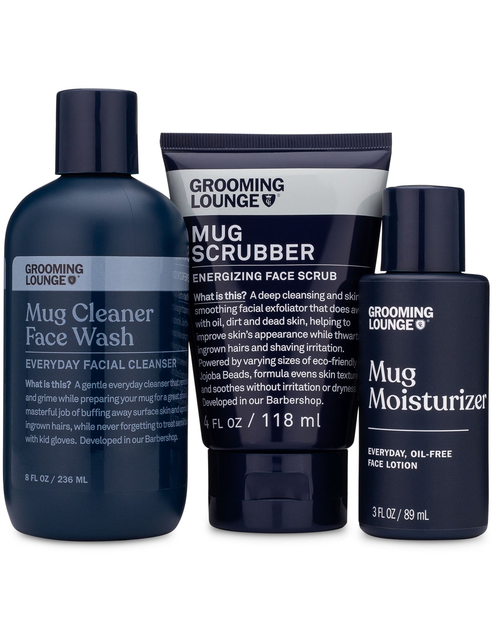 Grooming Lounge Mug Trio Skincare Kit (Save $23) by Grooming Lounge