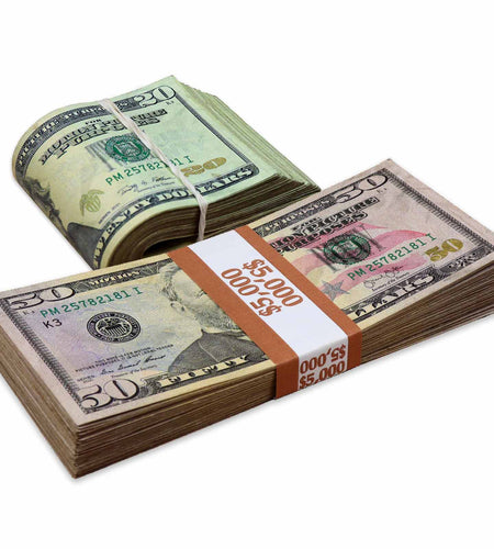 $7,000 ✔️RealAged™ Full Print New Series Stack & Band Pack by Prop Money Inc