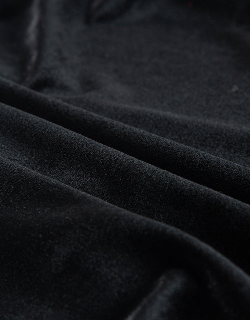 Load image into Gallery viewer, Surplice Long Sleeve Velvet Dress
