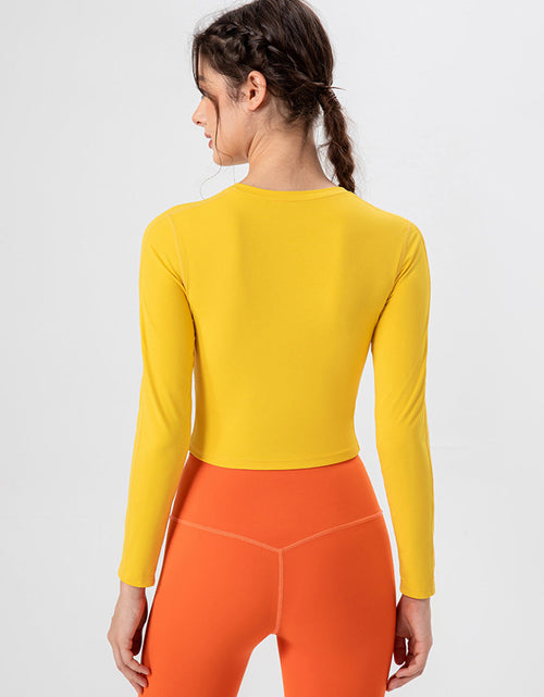 Load image into Gallery viewer, Round Neck Long Sleeve Active T-Shirt
