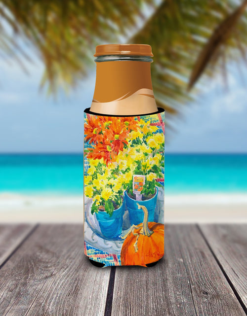 Load image into Gallery viewer, Flower - Mums Ultra Beverage Insulators for slim cans 6005MUK by Caroline's Treasures
