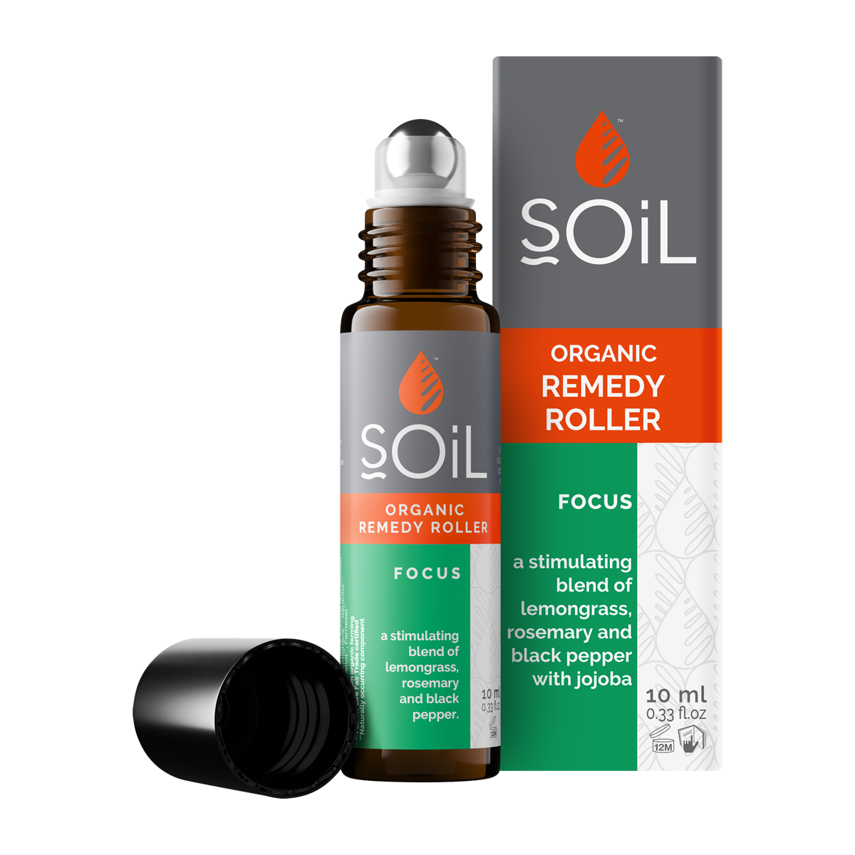 Focus - Organic Remedy Roller 20ml by SOiL Organic Aromatherapy and Skincare