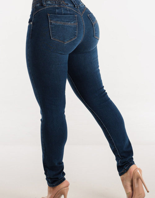Load image into Gallery viewer, High Waist Buttoned Skinny Hip Lifting Jeans
