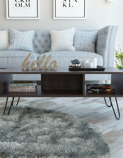 Load image into Gallery viewer, Coffee Table Minnesota, Two Shelves, Carbon Espresso Finish by Blak Hom
