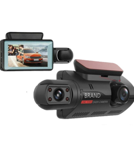 1080P Dual Lens Car DVR Dash Cam Video Recorder G-Sensor Front And Inside Camera