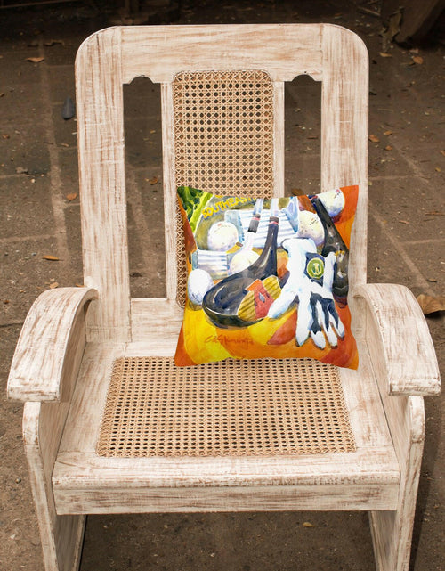 Load image into Gallery viewer, Southeastern Golf Clubs with glove and balls Decorative   Canvas Fabric Pillow by Caroline's Treasures
