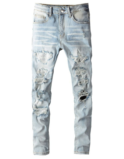 Load image into Gallery viewer, Men's Distressed Jeans with Pockets
