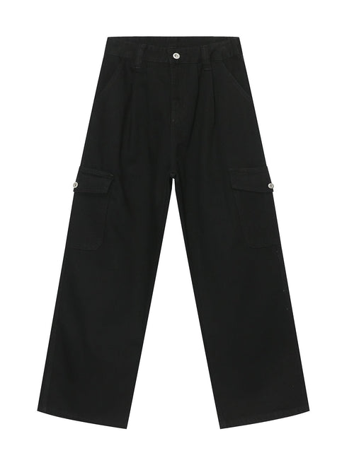 Load image into Gallery viewer, Wide Leg Jeans with Pockets
