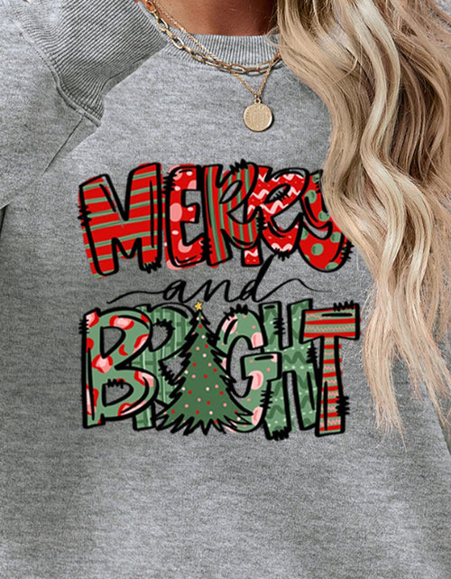 Load image into Gallery viewer, MERRY AND BRIGHT Long Sleeve Sweatshirt
