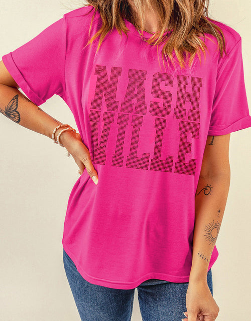 Load image into Gallery viewer, NASHVILLE Round Neck Short Sleeve T-Shirt
